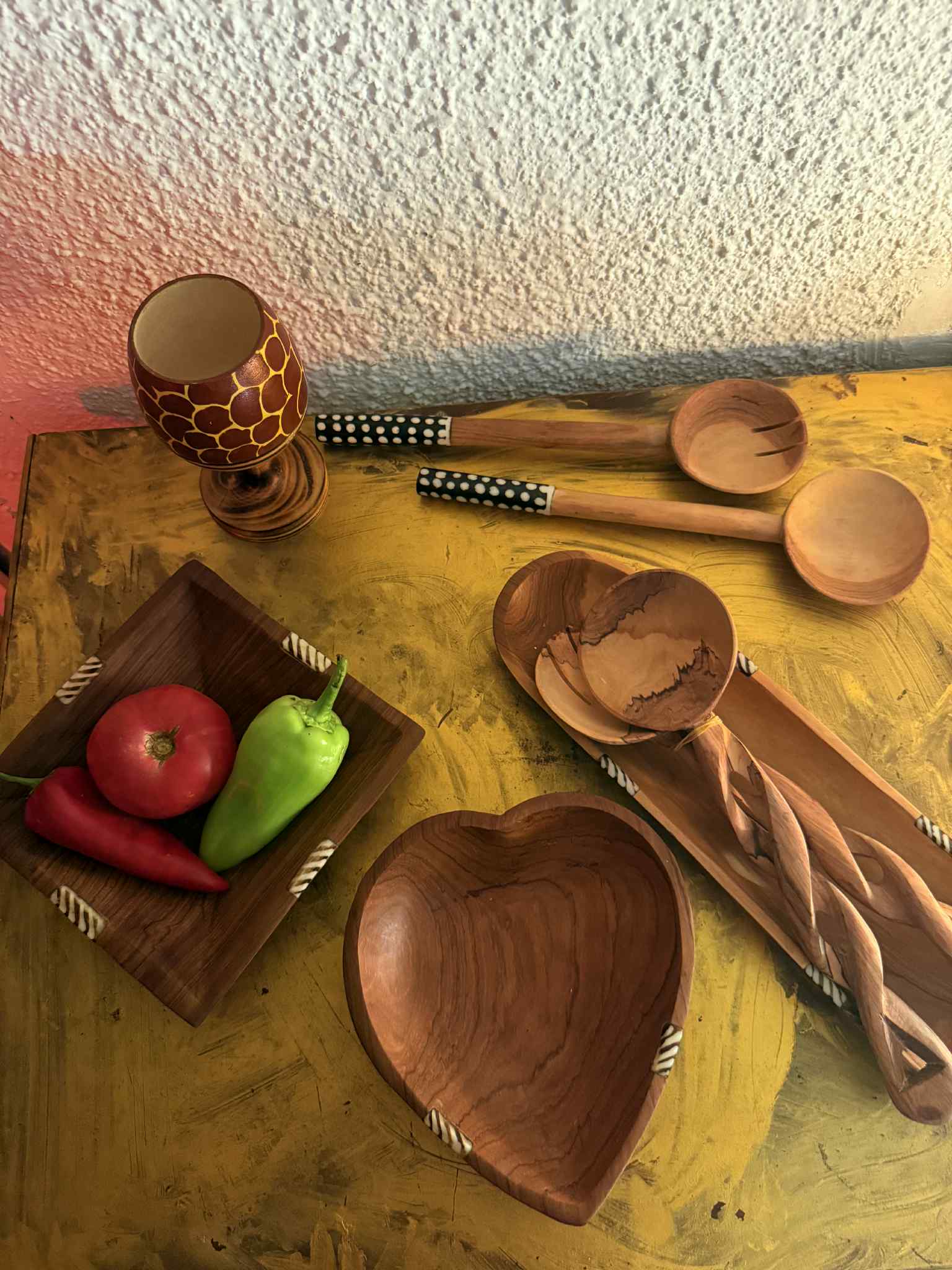 wooden salad bowl
