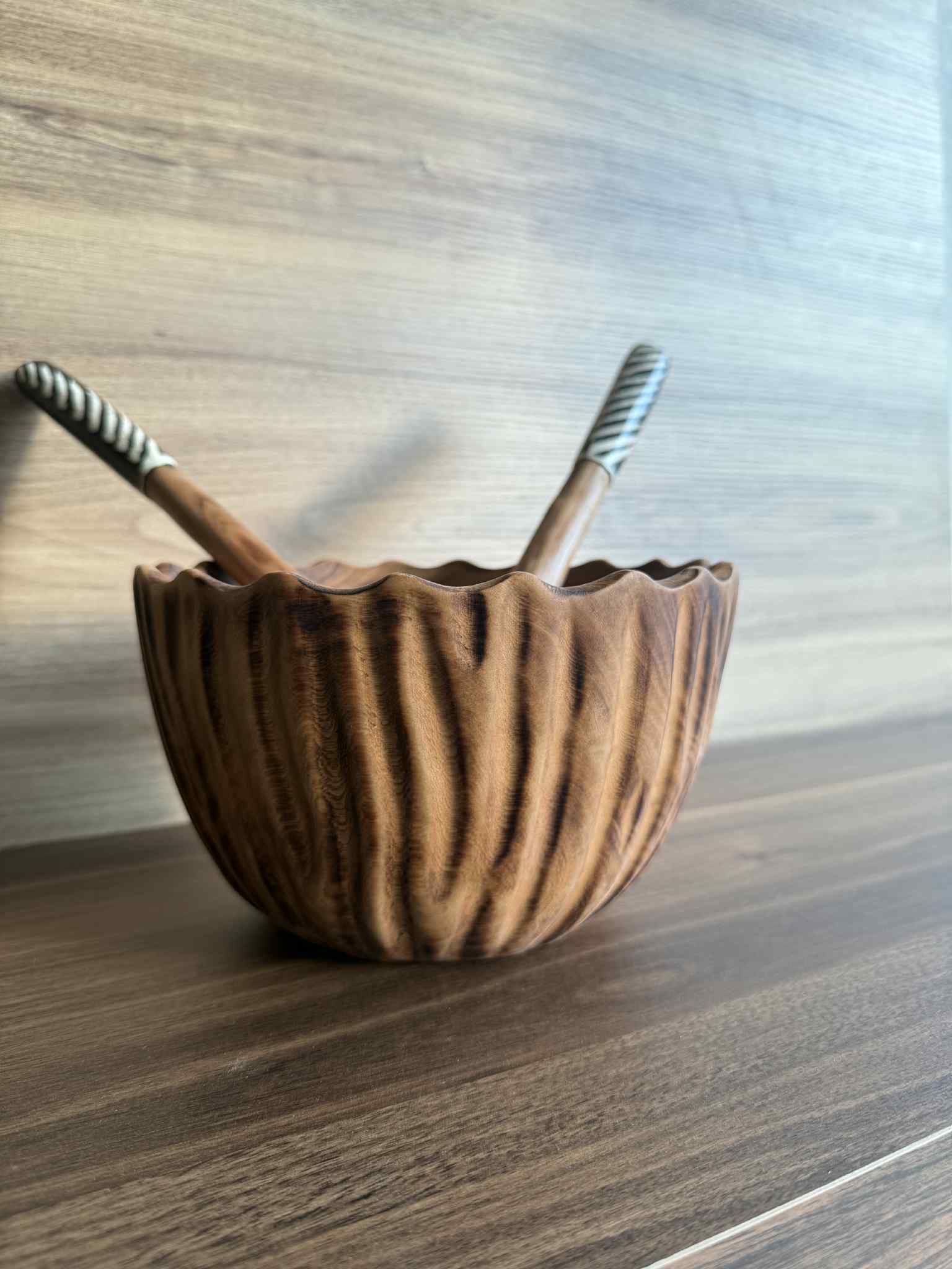 wooden salad bowl