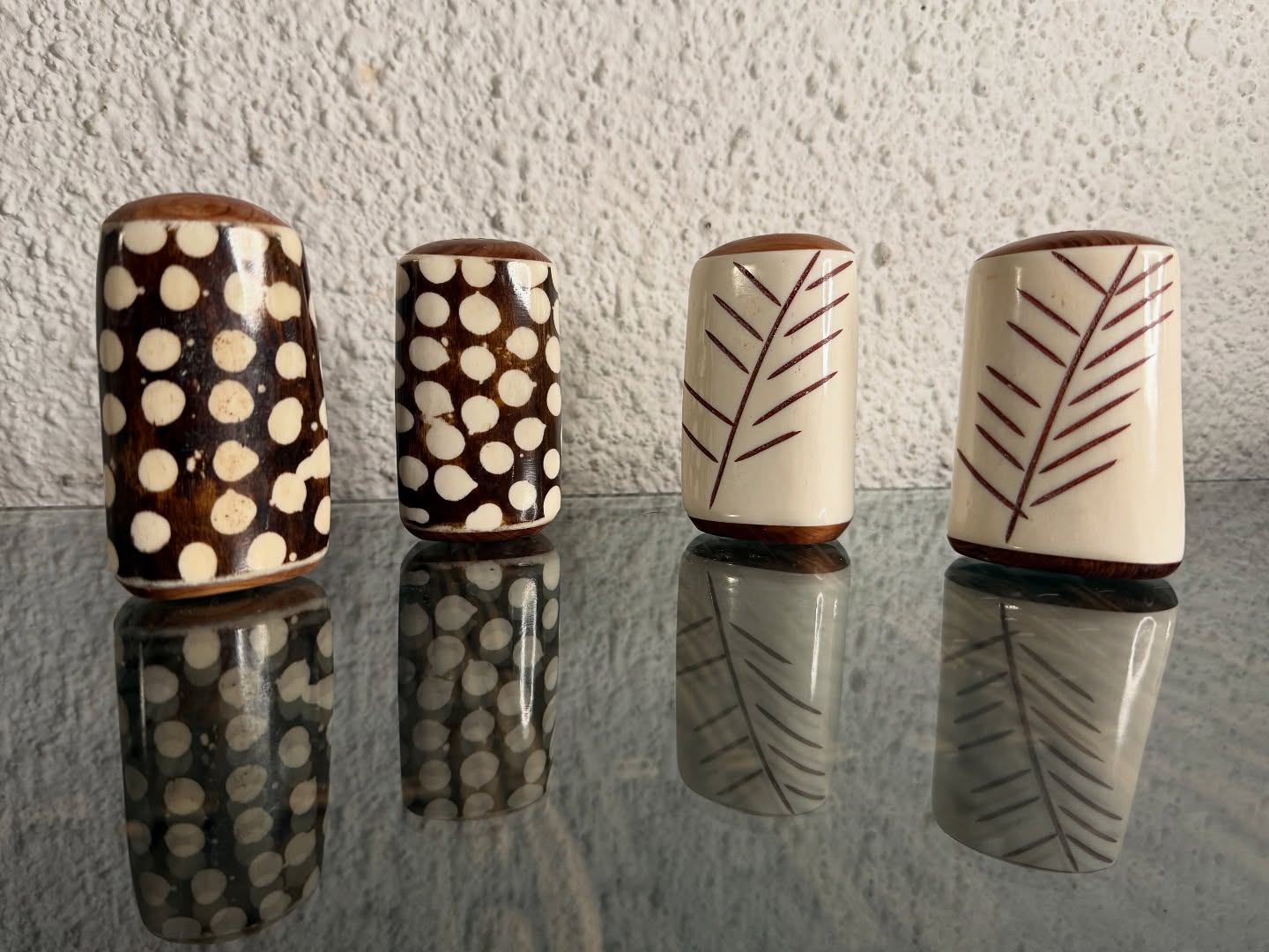 Handcrafted Salt and Pepper shakers