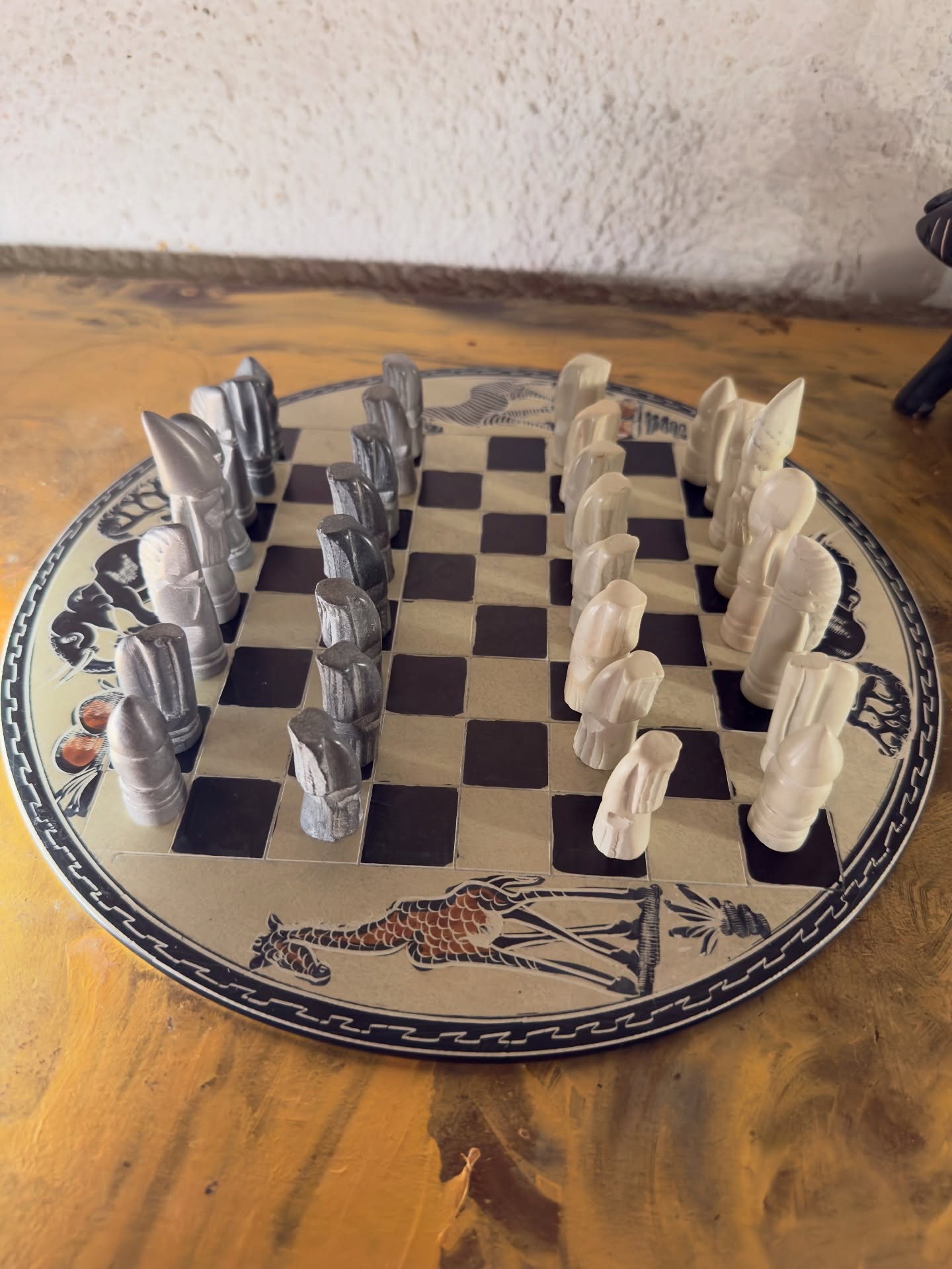 Wargame | African Soapstone Chess, small