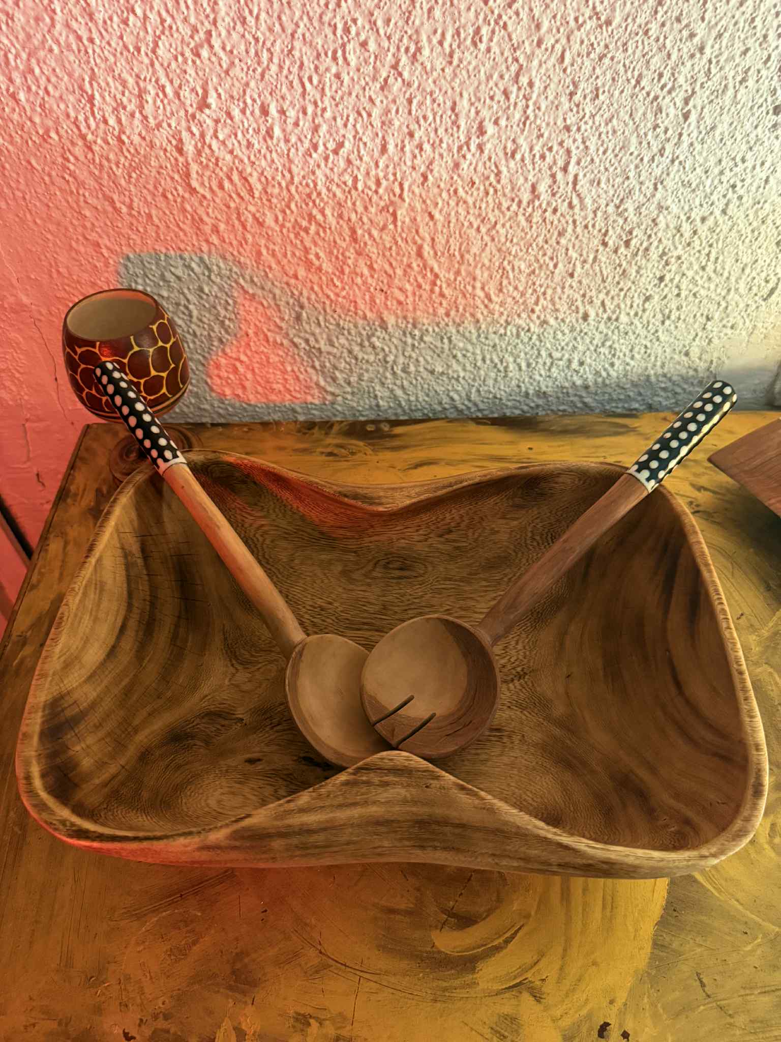 wooden salad bowl